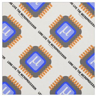 Lang lebe der Mikroprozessor Mikrochip Geek Spaß Stoff