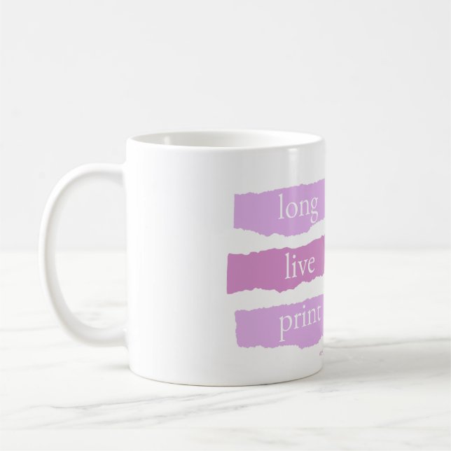 Lang lebe der Print-Kaffeebecher Kaffeetasse (Links)
