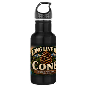 Lang lebe die Kegel Schwarze Wasserflasche