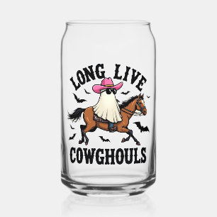 Lang lebe Ghouls Spooky Halloween Ghost Cowboy Dosenglas