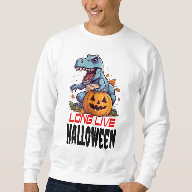 Lang lebe halloween Männerpullover Sweatshirt (Vorderseite)