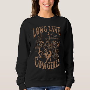 Lang lebe Howdy Rodeo Western Country Southern Cow Sweatshirt