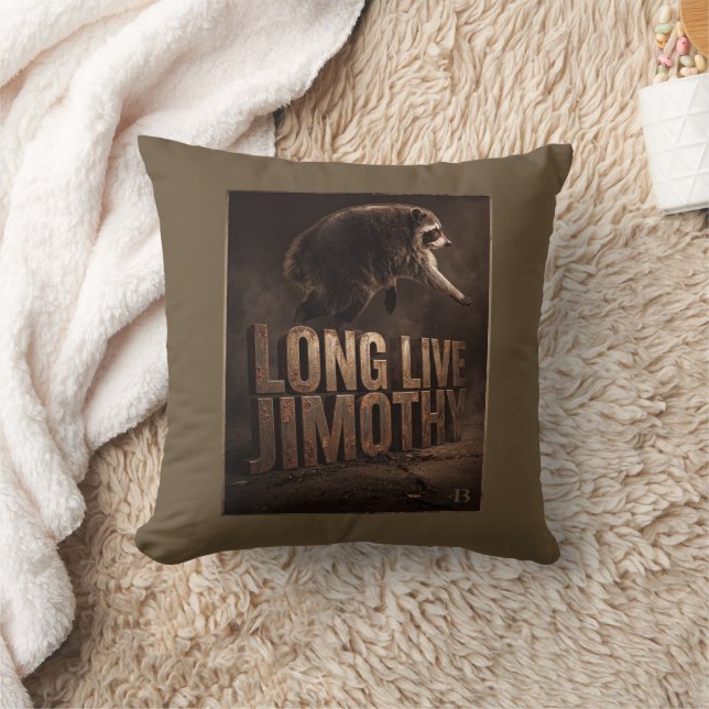 Lang lebe Jimothy Waschbär  Kissen (Decke)