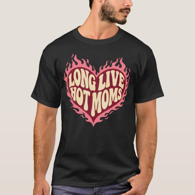 Lang lebe lustige Mütter - Retro-Mutter Humor T-Shirt (Vorderseite)
