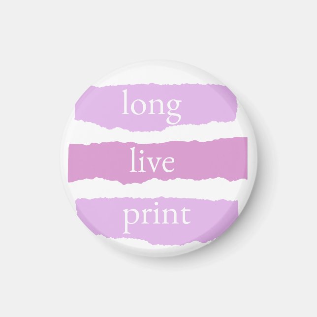Lang lebe Printmagnet Magnet (Vorne)
