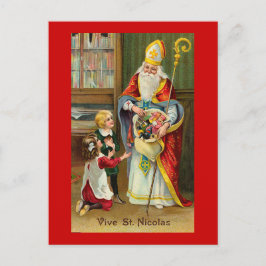 "Lang lebe St. Nicolas" Postkarte