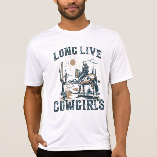 Lang lebende Cowgirls | Retro-Verlagerungen, Weste T-Shirt