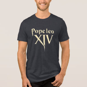 Lang lebender Papst Leo XIV - Eine neue Morgendämm Tri-Blend Shirt