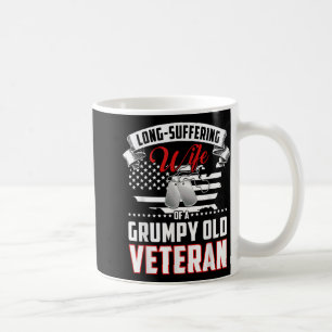 Lang leidende Ehefrau eines mürrisch alten Veteran Kaffeetasse
