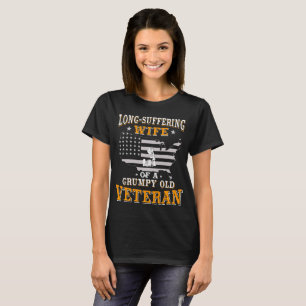 Lang-Leidende Ehefrau eines mürrischen alten T-Shirt