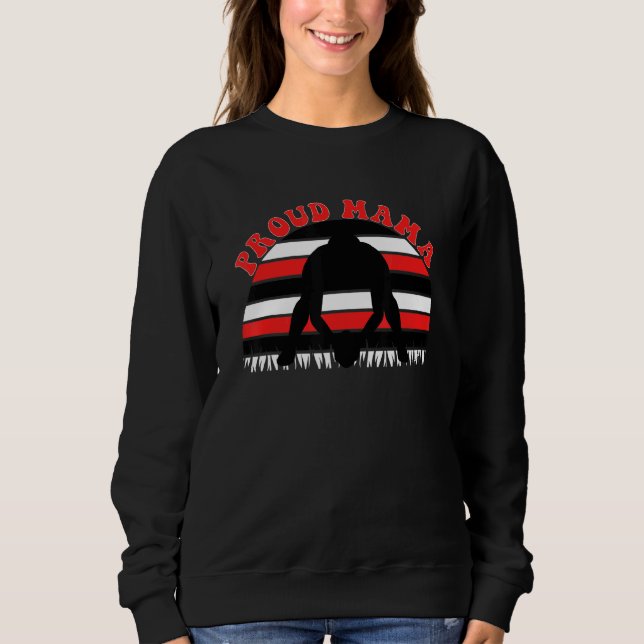 Lang und stolz Fußball-Mama Sweatshirt (Vorderseite)