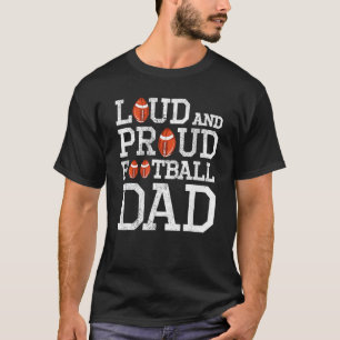 Lang und stolz Fußball Vater Saison Vintag für Fuß T-Shirt
