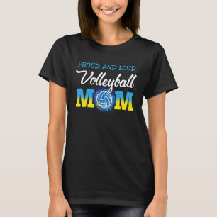 Lang und stolz Volleyball Mama Volleyball Cheer Ma T-Shirt