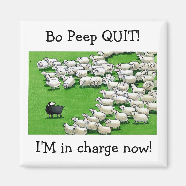 Lang verlor Lamb: Bo Peep QUIT! Magnet (Vorne)