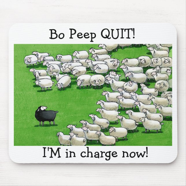 Lang verlor Lamb: Bo Peep QUIT! Mousepad (Vorne)