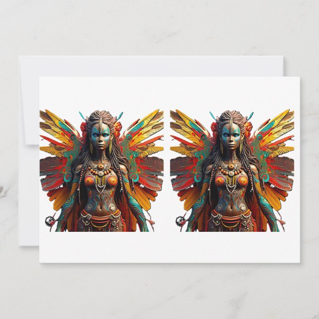 Langa Vuma Fairy Tank Top Feiertagskarte (Vorderseite)