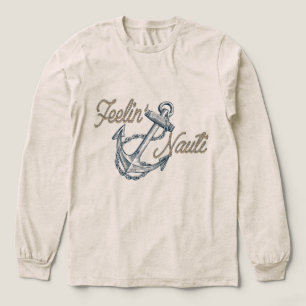 Langarm-Shirt für Damen Feelin' Nauti Nautical Tri-Blend Shirt