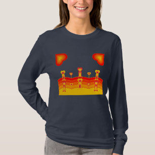 Langarm-T-Shirt Heart-Scape T-Shirt