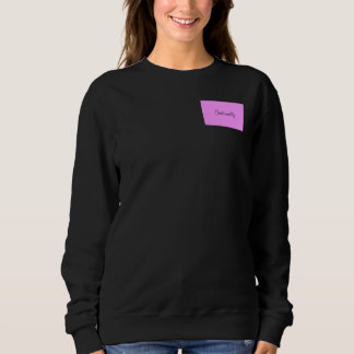 Langarm-T-Shirt mit Christianality auf dem Rücken  Sweatshirt