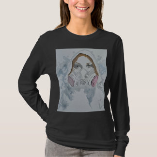 Langarm-T-Shirt, nicht transparente Kunst T-Shirt