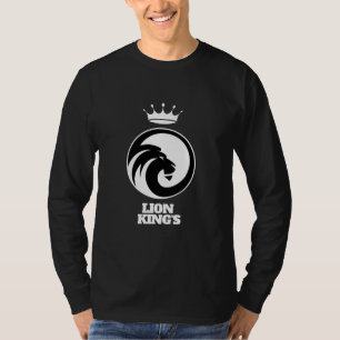 Langarm-T-Shirt Schwarz Weiß Lion King T-Shirt