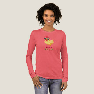 Langarm-T-Shirt Women's Boss Chick Tri-Blend Shirt