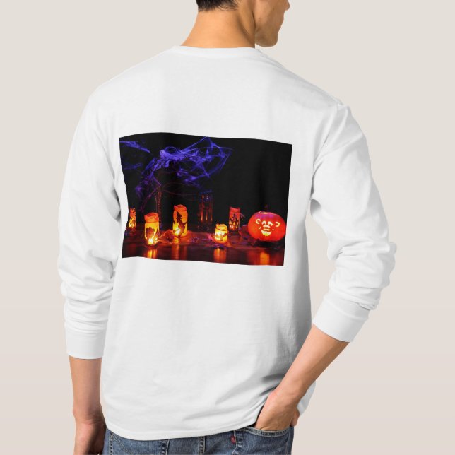 langärmeliger schwerer T - Shirt (Rückseite)