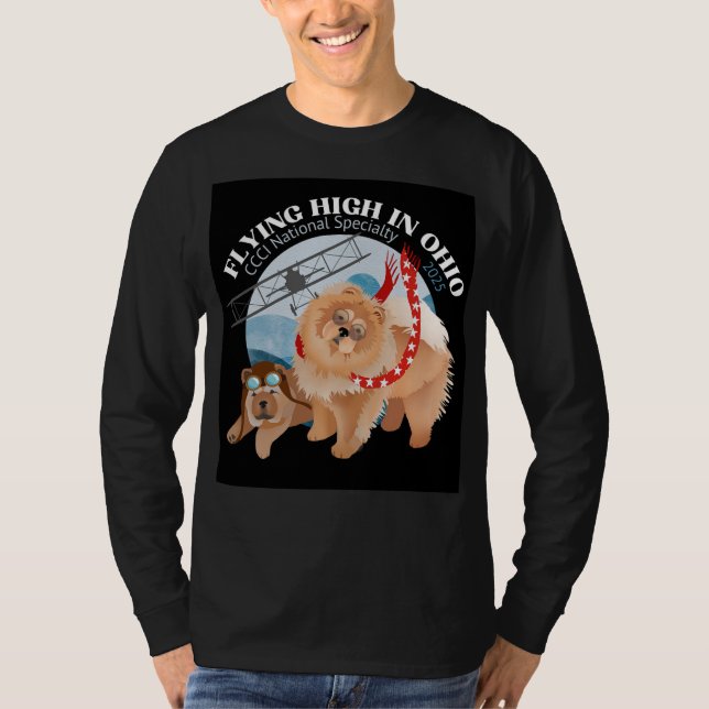 Langärmeliger T - Shirt - Dunkle Farbe (Vorderseite)