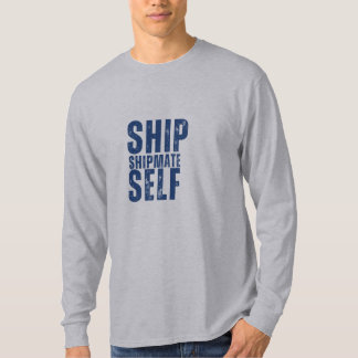Langärmeliges Design-T-ShIPMATE-SELF T-Shirt