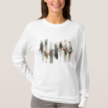 Langarmiges T-Shirt mit Weihnachtsdesign