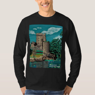 Langärmliges T-Stück des Geschwätz-Schlosses T-Shirt