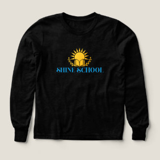 Langarmshirt für Kinder mit Farb-Logo