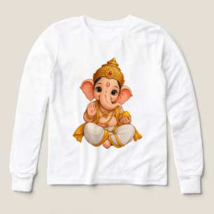 Langarmshirt – Lord Ganesha Devotional Design