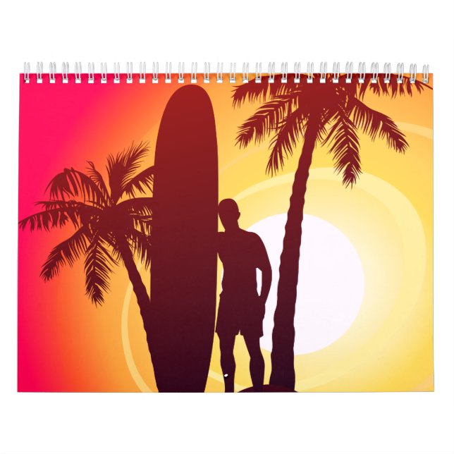 Langboard und Palmen Kalender (Titelbild)