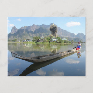 Langboot Postkarte