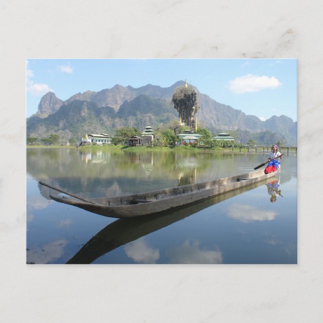 Langboot Postkarte (Vorderseite)