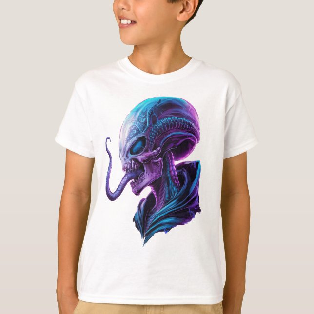 lange Alien T-Shirt (Vorderseite)