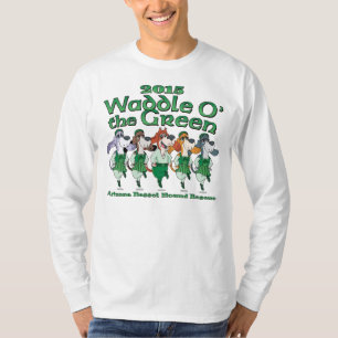 Lange die Hülsen-Shirt 2015 Waddle-O das grüner T-Shirt