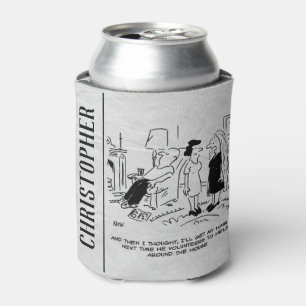 Lange Frisur ohne Haarschnitt oder Haarstyling Dosenkühler