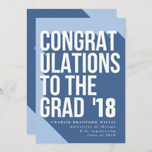 LANGE GLÜCKWUNSCH ZUR GRAD NAVY EINLADUNG