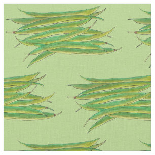 Lange grüne Bohnen Gemüsegarten Veggies Veg Stoff