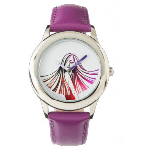 Lange haarige Schönheitswache Armbanduhr