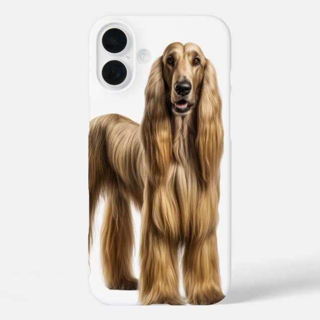 LANGE HAIRED TAN LARGE AFGHAN HOUND DOG Case-Mate iPhone HÜLLE (Rückseite)