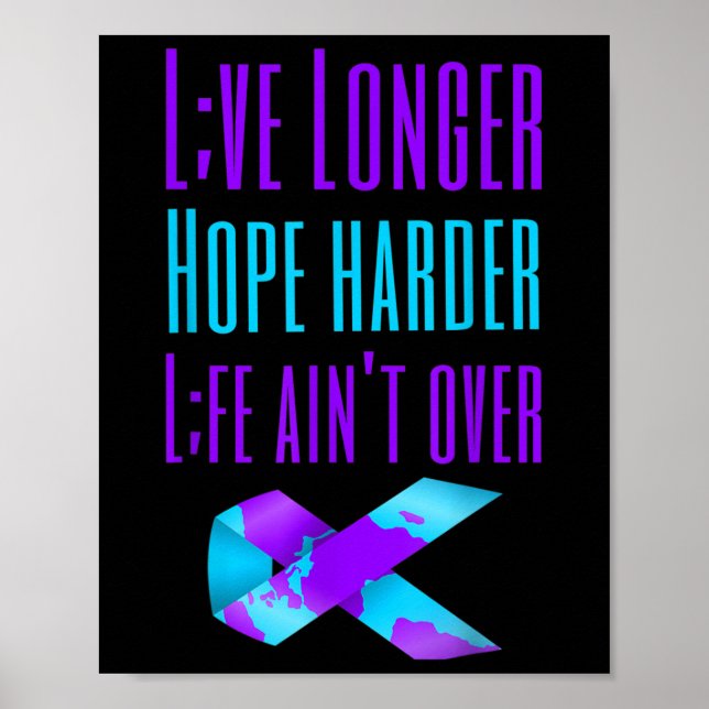 Lange Hoffnung über Suizid Awa Poster (Vorne)