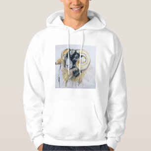 Lange Horn-Schafe Hoodie