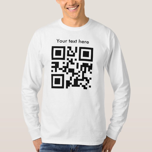 Lange Hülse, angepasst (kundenspezifischer Text) T-Shirt (Vorderseite)