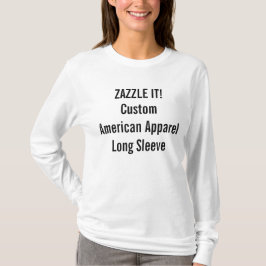 Lange Hülse der kundenspezifischen Frauen T-Shirt
