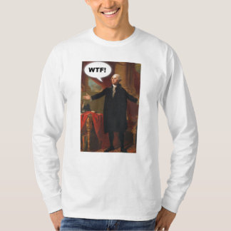 Lange Hülse George Washingtons WTF (ohne Titel) T-Shirt