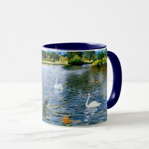 Lange Insel See, schöne Kunst, Tasse