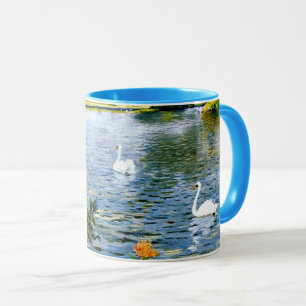 Lange Insel See, schöne Kunst, Tasse